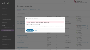 Failed transcript import message explaining that the format of the file doesn't match the school format. There is a button to import a new transcript